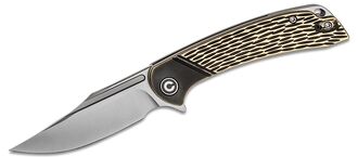 CIVIVI Dogma Flipper Mes Zwart Gepolijst Messing C2014A - KNIFESTOCK