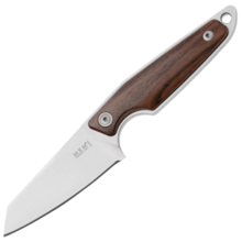 MKM MAKRO 2 – M390 SATIN SHEEPSFOOT Fixed bld, SANTOS WOOD hdl, +POCKET LEATHER SHEATH MK MA02-S - KNIFESTOCK