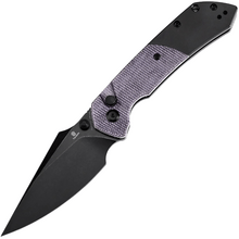 TENABLE KNIVES Fenrir Blackwash 14C28N 0.138‘/3.5mm Lila Micarta + Blackwash A - KNIFESTOCK