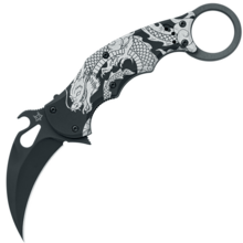 Fox Fox THE SPIRIT taittuva karambit, terä ruostumaton teräs N690Co black idroglide - KNIFESTOCK