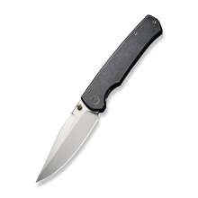 WE Evoke Black Titanium Handle Silver Bead Blasted CPM 20CV Blade WE21046-1 - KNIFESTOCK