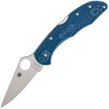 Spyderco Delica 4 Cobalt Blue FRN CPM SPY27 C11PCBL - KNIFESTOCK