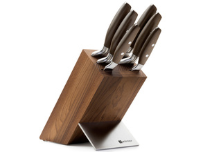 WUSTHOF sada EPICURE 6ks kuchyňských nožů + blok, tmavý - KNIFESTOCK