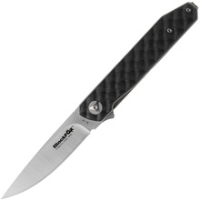 COUTEAU PLIANT BLACK FOX RELOADED MANCHE G10 NOIR LAME SATINÉE 440C - KNIFESTOCK