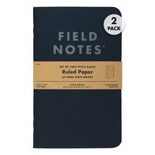 Field Notes Pitch Black Ruled Note Book 2-Pack FN-36 - KNIFESTOCK