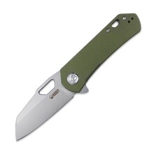 KUBEY KUBEY Duroc Liner Lock Flipper Petit Couteau Pliant de Poche Manche Vert KU332B - KNIFESTOCK