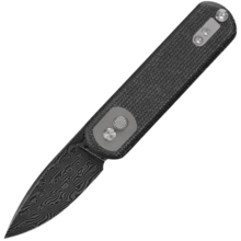 Vosteed Corgi Pup Damascus Černá Micarta A0722 - KNIFESTOCK