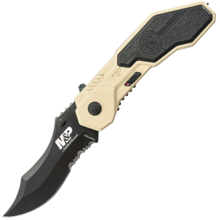M&P M.A.G.I.C. asistovaný nůž, rozbíječ skla, pískový SWMP1BSD - KNIFESTOCK