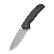 WE Beacon Knife Black Titanium Handle Silver Bead Blasted CPM 20CV Blade WE20061B-4 - KNIFESTOCK