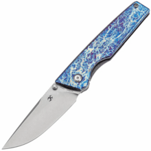 Kansept Chimera Stonewashed CPM S35VN Titanium with Lightning Strike Finish - KNIFESTOCK