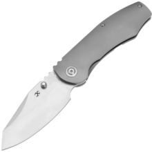Kansept CAVEMAN Stonewashed CPM 20CV Stonewashed Titanium - KNIFESTOCK