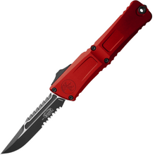 Microtech COMBAT TROODON GEN III INTERCEPTOR BLACK PART SERRATE RED SIGNATURE SERIES - KNIFESTOCK