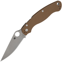 Spyderco Military 2 Brown G-10 CPM15V SPRINT C36GPBN15V2 - KNIFESTOCK