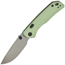Vosteed Marten 154CM Stonewash Aluminium Vert A1602 - KNIFESTOCK
