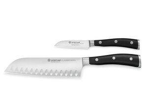 Wusthof CLASSIC IKON Messenset 2-delig - Santoku, groentemes 1120360201 - KNIFESTOCK