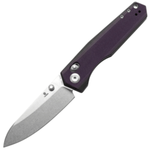 TENABLE KNIVES Beaver Stonewashed Nitro-V 0.125''/3.2mm Purple and Black G10 T1105V1 - KNIFESTOCK