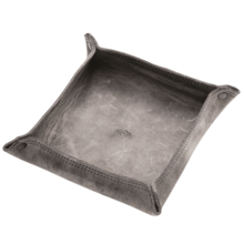 MKM EDC VALET TRAY – GREY OR NATURAL 100% VEGETABLE TANNED LEATHER IN TUSCANY MK VT-1 - KNIFESTOCK
