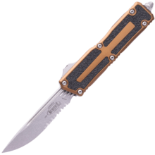 Microtech SCARAB II GEN III S/E STONEWASH PART SERRATE TAN 1278-11TA - KNIFESTOCK