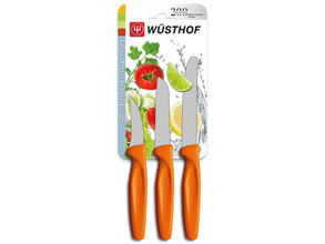 WUSTHOF ensemble 3 pièces, couteau à légumes, orange - KNIFESTOCK
