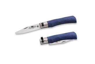 OLD BEAR® YOUNG STAINLESS STEEL, BLUE LAMINATED HANDLE S 9357/17_MBK - KNIFESTOCK
