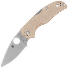 Spyderco Native 5 Ruskea Canvas Micarta CPM CRU-WEAR C41MPCW5 - KNIFESTOCK