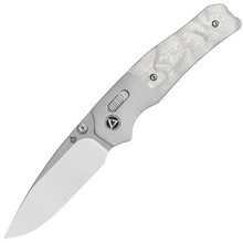 QPS Vault 14C28N, 2-ton finish stonewash - satin,,Handtag: Anodiserad aluminium bo - KNIFESTOCK