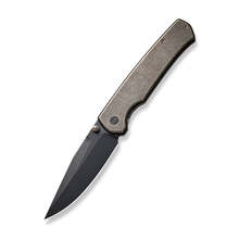WE Evoke Bronze Titanium Handle Black Stonewashed CPM 20CV Blade WE21046-2 - KNIFESTOCK