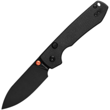 Vosteed Raccoon(Top Liner Lock) 14C28N Black Stonewash Black Micarta A2902 - KNIFESTOCK