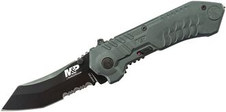 Smith and Wesson M&P M.A.G.I.C. Assist Zwart met 40% Gekarteld Gescoopt Achter Tanto - KNIFESTOCK
