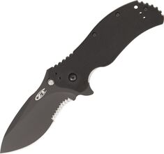 Zero Tolerance ZAVÍRACÍ NŮŽ G-10 ČERNÝ/ČERNÝ, ZUBATÝ ZT-0350ST - KNIFESTOCK