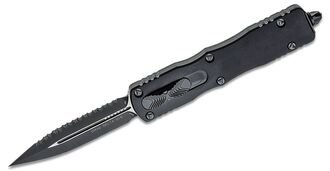 MICROTECH Dirac Delta D/E Black Full Serration Tactical 227-3T - KNIFESTOCK