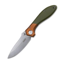 KUBEY Ruckus Couteau Pliant Liner Lock Tête en Cuivre et Manche en G10 Vert OD KU314B - KNIFESTOCK