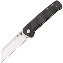 QPS Penguin V2 D2, finitura a 2 toni stonewash - satinata, Manico: Micarta marrone scuro Q - KNIFESTOCK