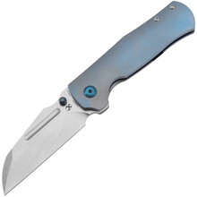 Kansept Dreadnaught Stonewashed CPM S35VN, Blå Anodiserad Ti - KNIFESTOCK