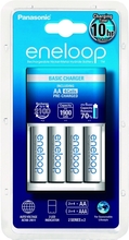 Panasonic Eneloop Oplader BQ-CC51 + 4 x R6/AA Eneloop 2000mAh BK-3MCCE K-KJ51MCC40E-AA - KNIFESTOCK