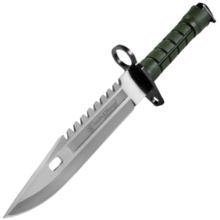 Smith & Wesson M9 Baïonnette Bowie Sawback, Vert SW3G - KNIFESTOCK