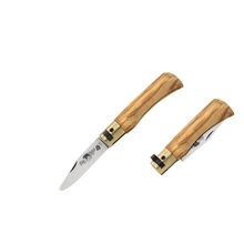 OLD BEAR® XS - STAINLESS STEEL, OLIVE HANDLE, ROUNDED TIP BLADE 9351/15_LU - KNIFESTOCK