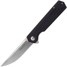 BLACK FOX REVOLVER Lame Satinée, Manche G10 Noir - 440C - KNIFESTOCK