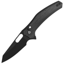 QSP Knife Emu Pocket knife Blade:14C28N, Black micarta QS164-A2 - KNIFESTOCK