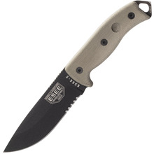 ESEE Knives ESEE-5S-E Combo Edge, manici in Tan Micarta, fodero in Black Kydex - KNIFESTOCK
