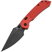 Tenable Knives Fenrir Blackwash Nitro V, Röd Anodiserad Aluminium + Fiskfjäll - KNIFESTOCK
