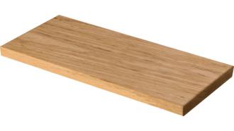 DUE CIGNI 7x2 TAGLIERE LISCIO IN FRASSINO PICCOLO 400x200x23 mm 2C T3015/F - KNIFESTOCK