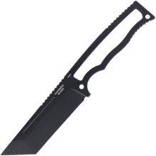Halfbreed Blades Compact Field Knife - Fixed Blade - Tanto CFK-03 BLK - N690 - KNIFESTOCK