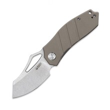 KUBEY Ceyx Couteau Pliant à Lame Liner Lock, Manche G10 Tan KU335B - KNIFESTOCK