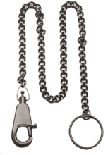 Lanț Mil-Tec cu carabină 44,5 cm 15450002 negru - KNIFESTOCK