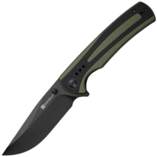 Sencut Regnator Green / Black G10 HandleBlack 9Cr18MoV BladeLiner Lock - KNIFESTOCK