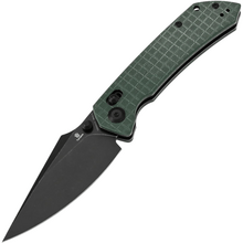 Tenable Knives Fenrir Black Stonewashed Nitro V, Grön G10 med Frag-mönster T103 - KNIFESTOCK