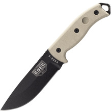 Couteaux ESEE Modèle 5 lame noire, manche tan désert sans étui ESEE-5P-KO-E - KNIFESTOCK