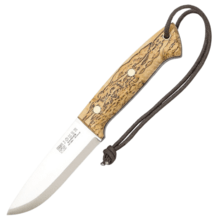 Joker Ranger Knife with Birch Handle, Scandi Grind, 11 cm Blade with Firesteel CL143-P - KNIFESTOCK