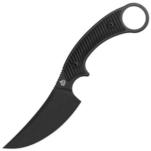 QPS Viper 10Cr15MoV, schwarzer Stonewash, Griff: Schwarzes G10 QS166-A2 - KNIFESTOCK